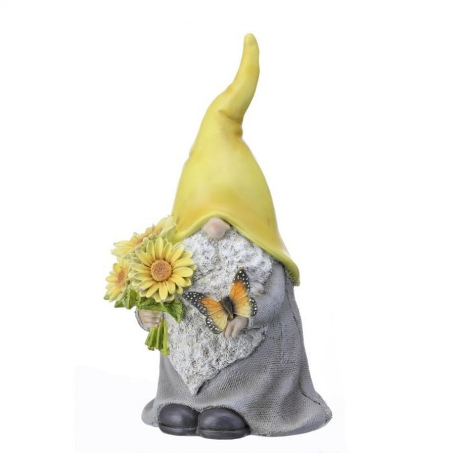 Regency International Resin Gnome with Butterfly 10"