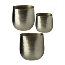 Load image into Gallery viewer, Regency Metal Rounded Square Planter 5.5&quot;-8&quot;, Set Of 3