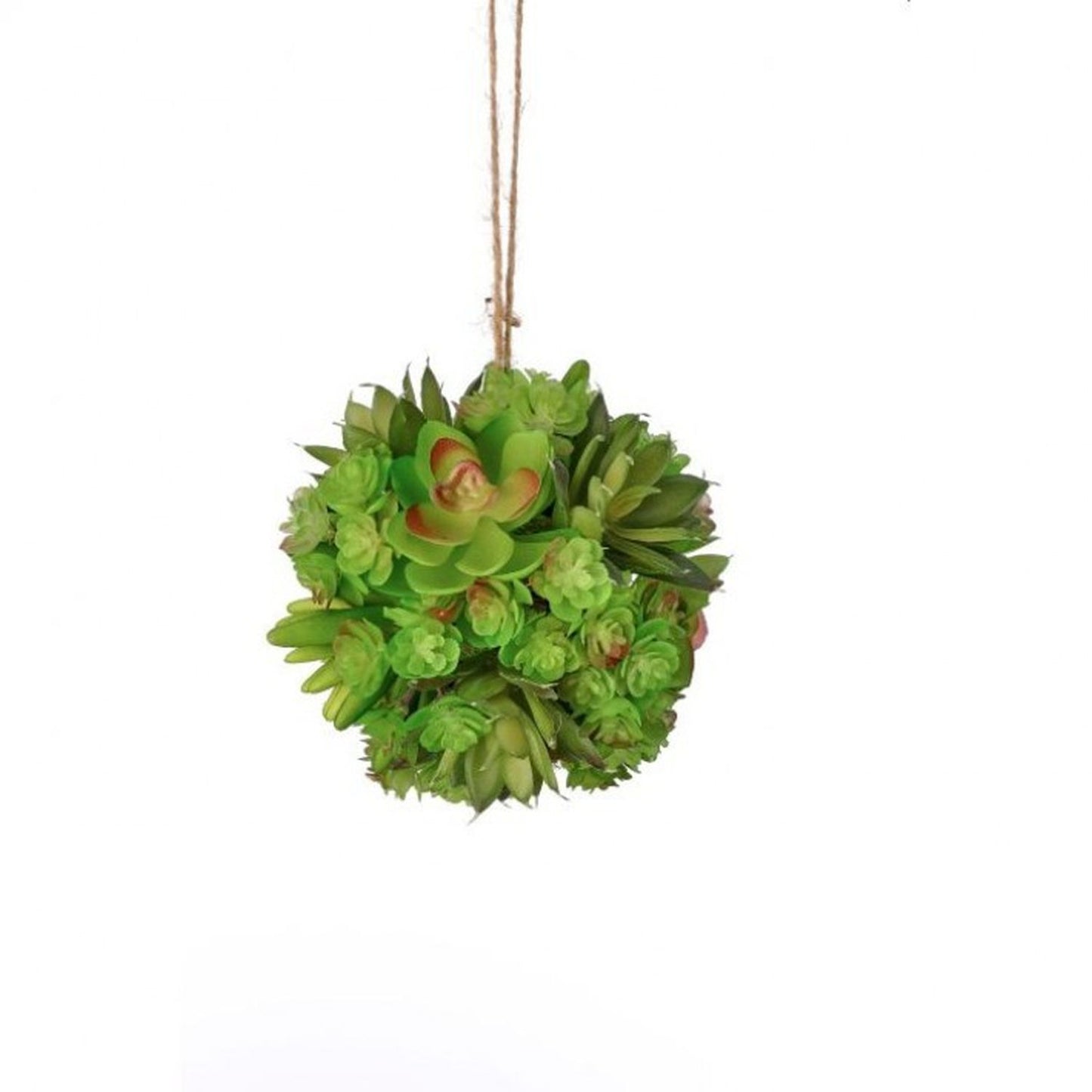 Regency International Hanging Plastic Natural Touch Succulent Orb 4"