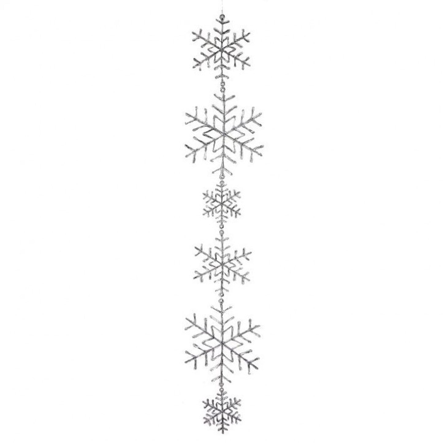 Regency International 58" Clear Large Snowflake Garland