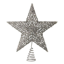 Load image into Gallery viewer, Regency International 13&quot; Sequin/Bead/Glitr Star Tree Topper Acbox