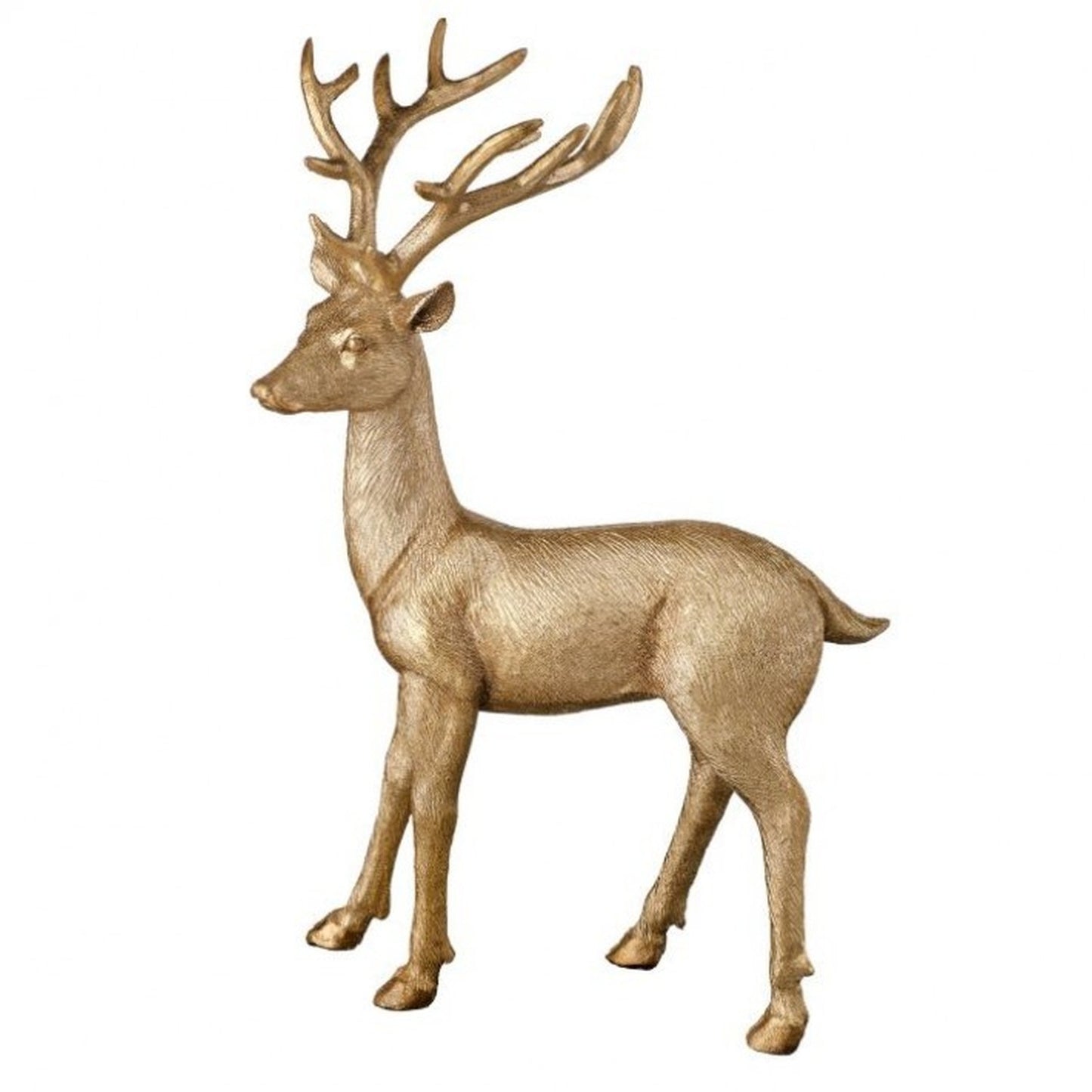 Regency International 15" Resin Long Horn Standing Deer