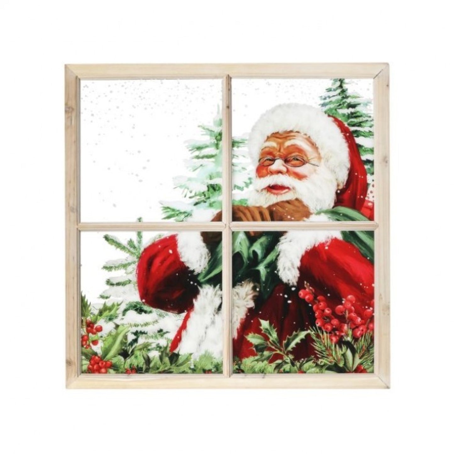 Regency International 25"X25" Acrylic Smiling Santa Window