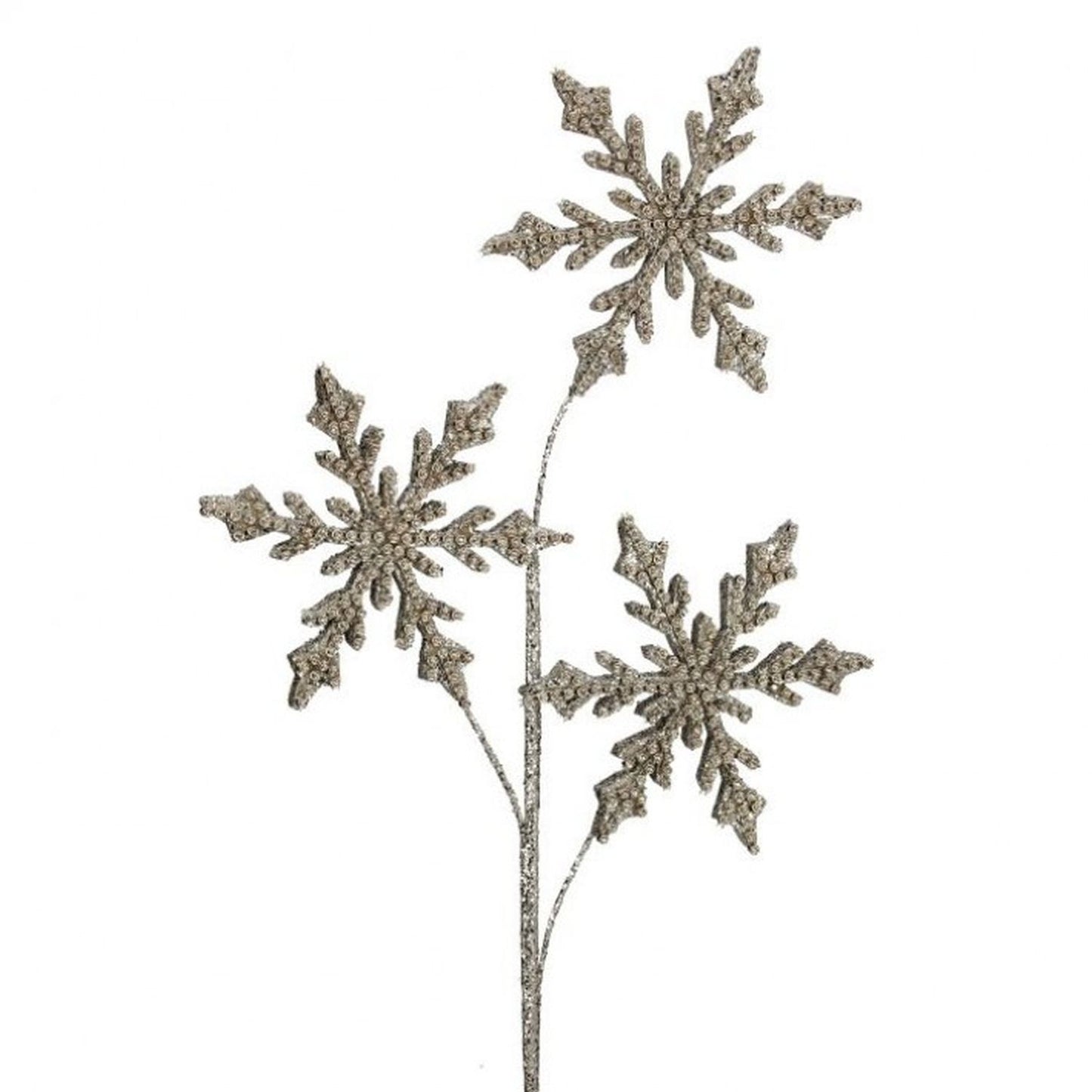Regency International 29" Jewel Beaded Snowflake Spray Platinum
