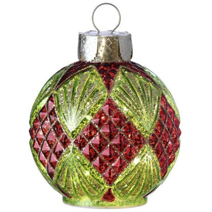Regency International Led Bty/Tmr Glass Ornament Ball