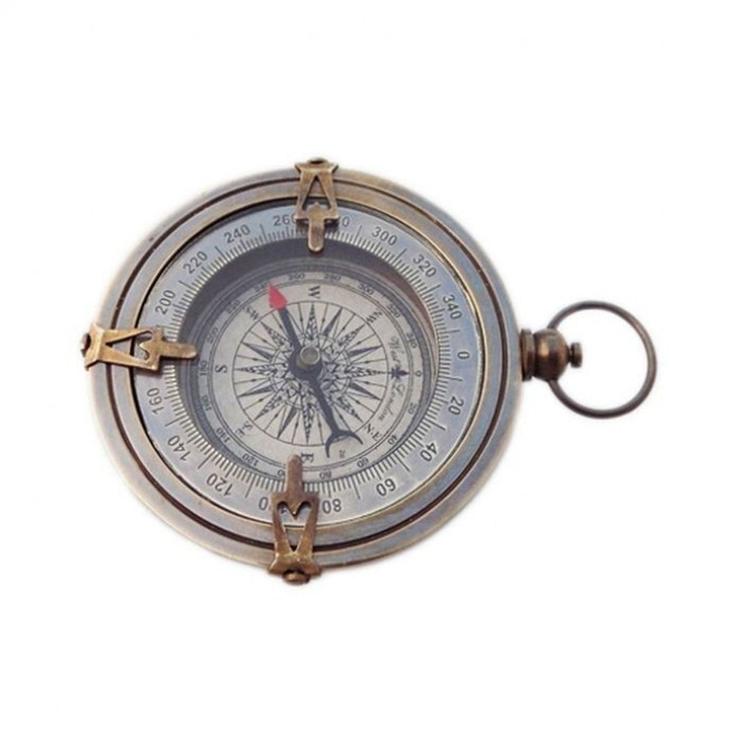 Regency International 7.5" Brass/Glass Compass