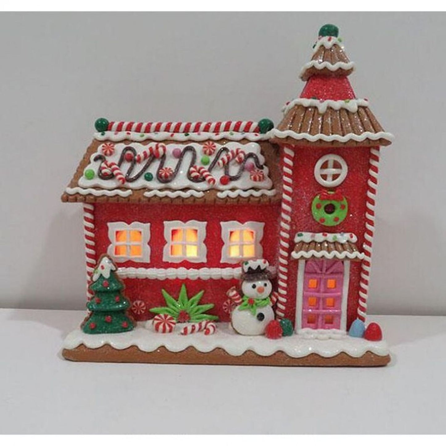 Regency International 10" LED Battery Timer Cookie Candy Lighted House