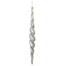 Load image into Gallery viewer, Vickerman 14.6&quot; Shiny Spiral Icicle Christmas Ornament, Pack Of 2
