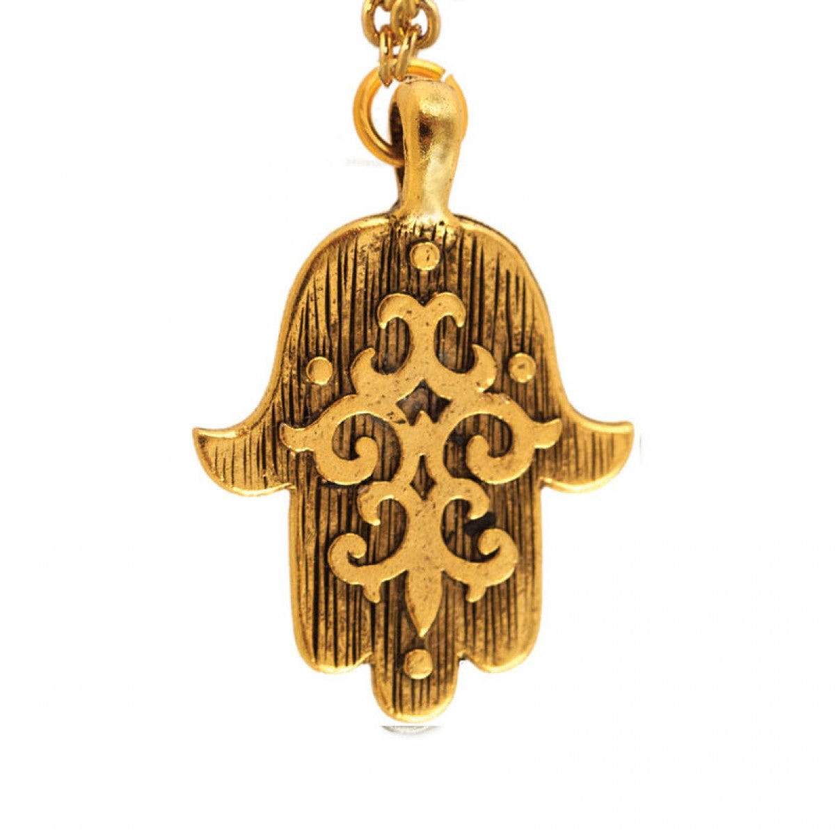 Quest Collection Byzantine Hamsa Necklace - Gold
