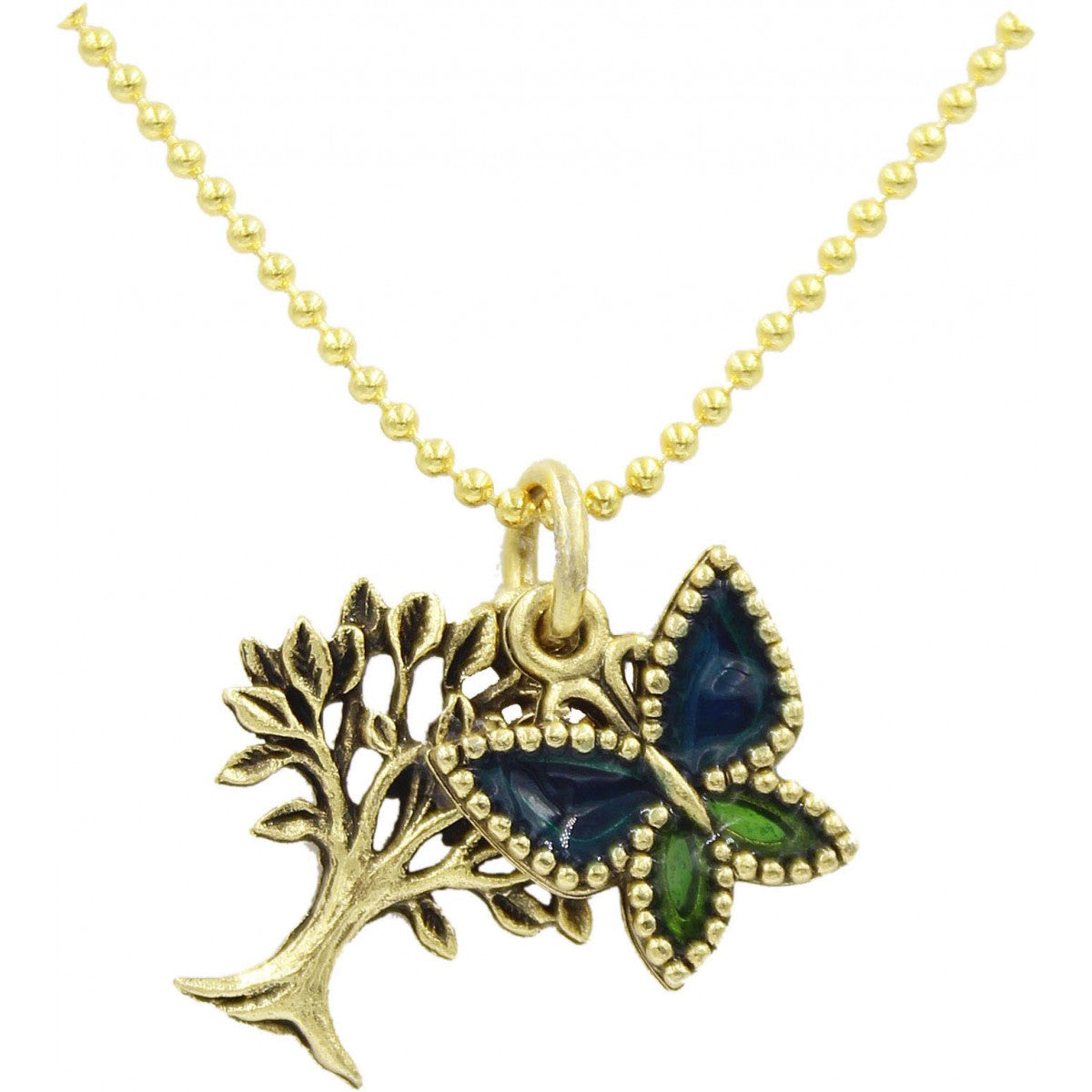 Quest Collection Tree Of Life & Butterfly Necklace