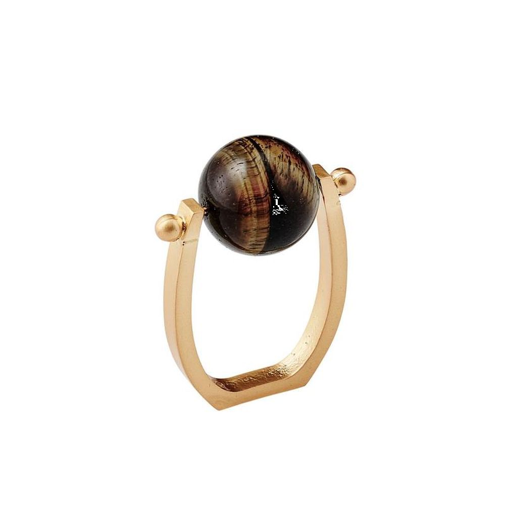 Kim Seybert Napkin Ring, Mineral Brown Set Of 4