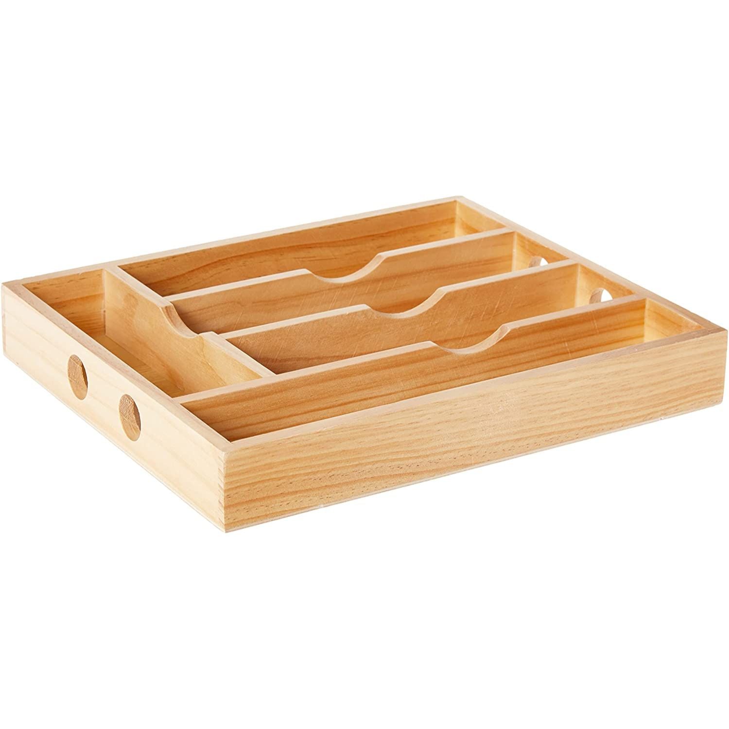 Hampton Forge Natural Wood Caddy Openstock by Hampton Forge