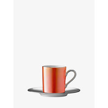 Load image into Gallery viewer, LSA International Palazzo Coffee Cup &amp; Saucer 100Ml Platinum