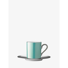Load image into Gallery viewer, LSA International Palazzo Coffee Cup &amp; Saucer 100Ml Platinum