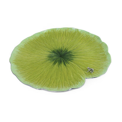 Quest Collection Judaica Frog Lotus Platter