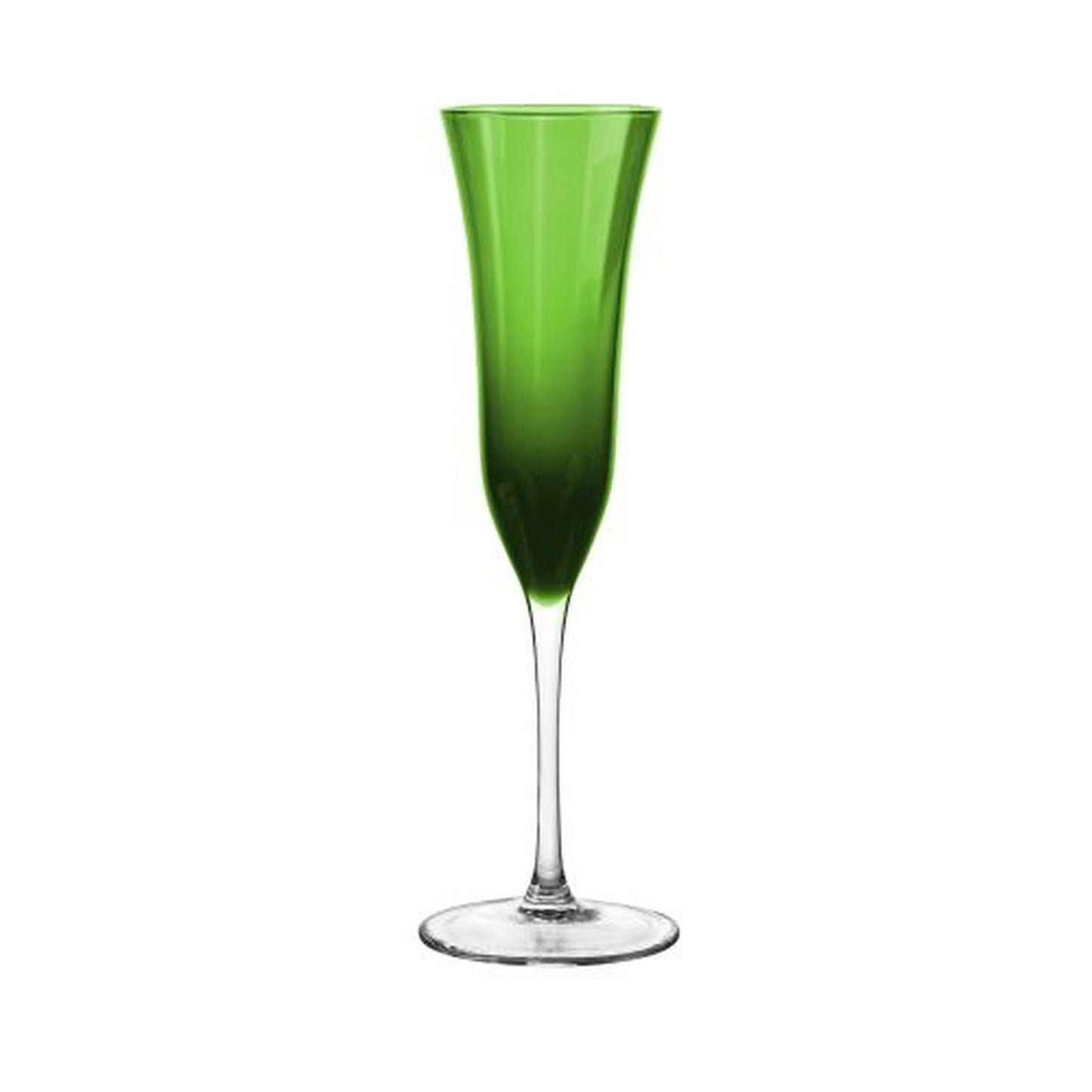 Qualia Glass Meridian Green Flute Set Of 4