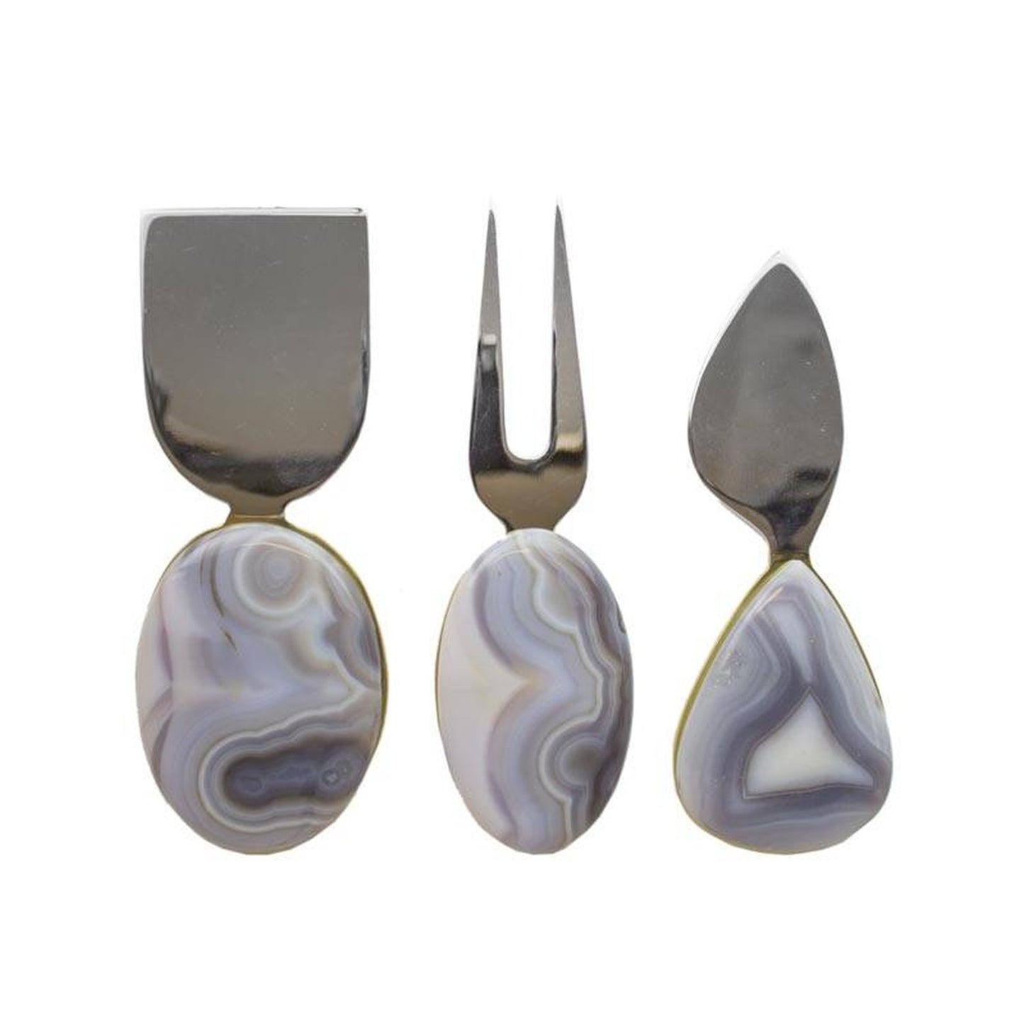 Quest Collection Agate Cheese Set Grey