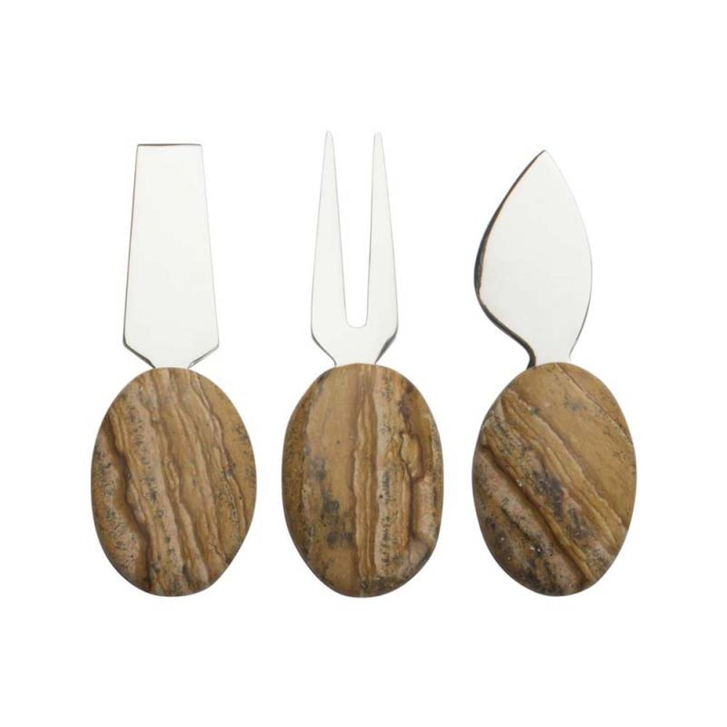 Quest Collection Agate Cheese Set Brown