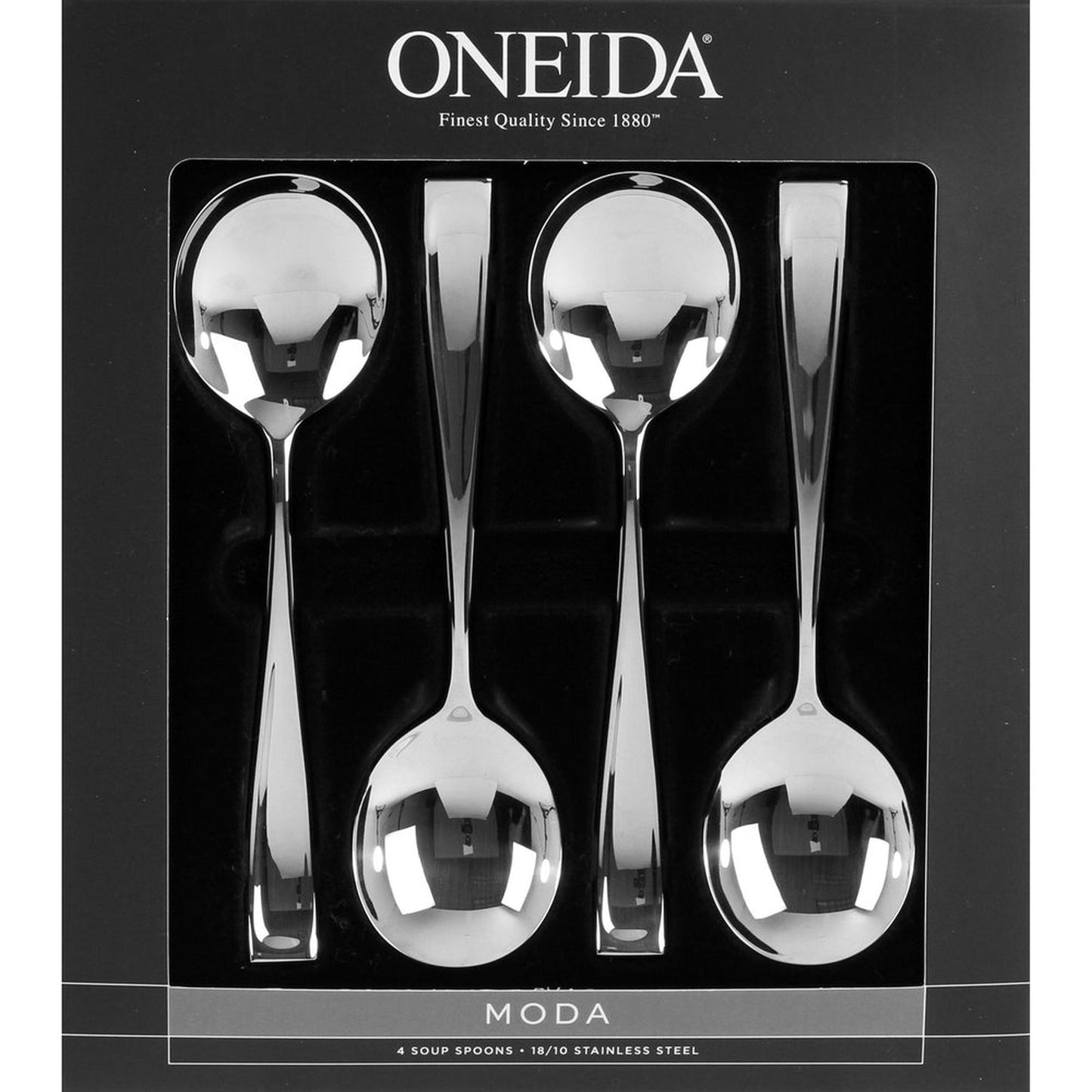 Oneida Moda Set Of 4 Soup Spoons