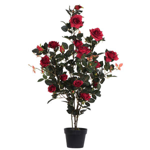 Vickerman 45" Artificial Rose Plant In Pot