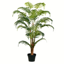 Load image into Gallery viewer, Vickerman Artificial Potted Fern Palm Real Touch Leaves