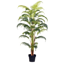 Load image into Gallery viewer, Vickerman Artificial Potted Fern Palm Real Touch Leaves