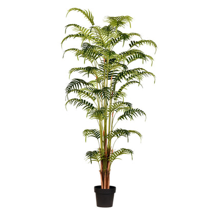 Vickerman Artificial Potted Fern Palm Real Touch Leaves