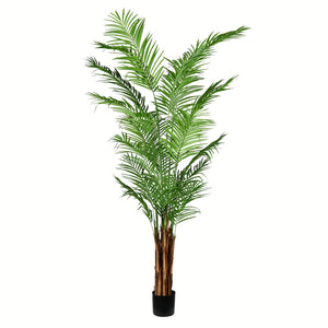 Vickerman Artificial Potted Giant Areca Palm Tree
