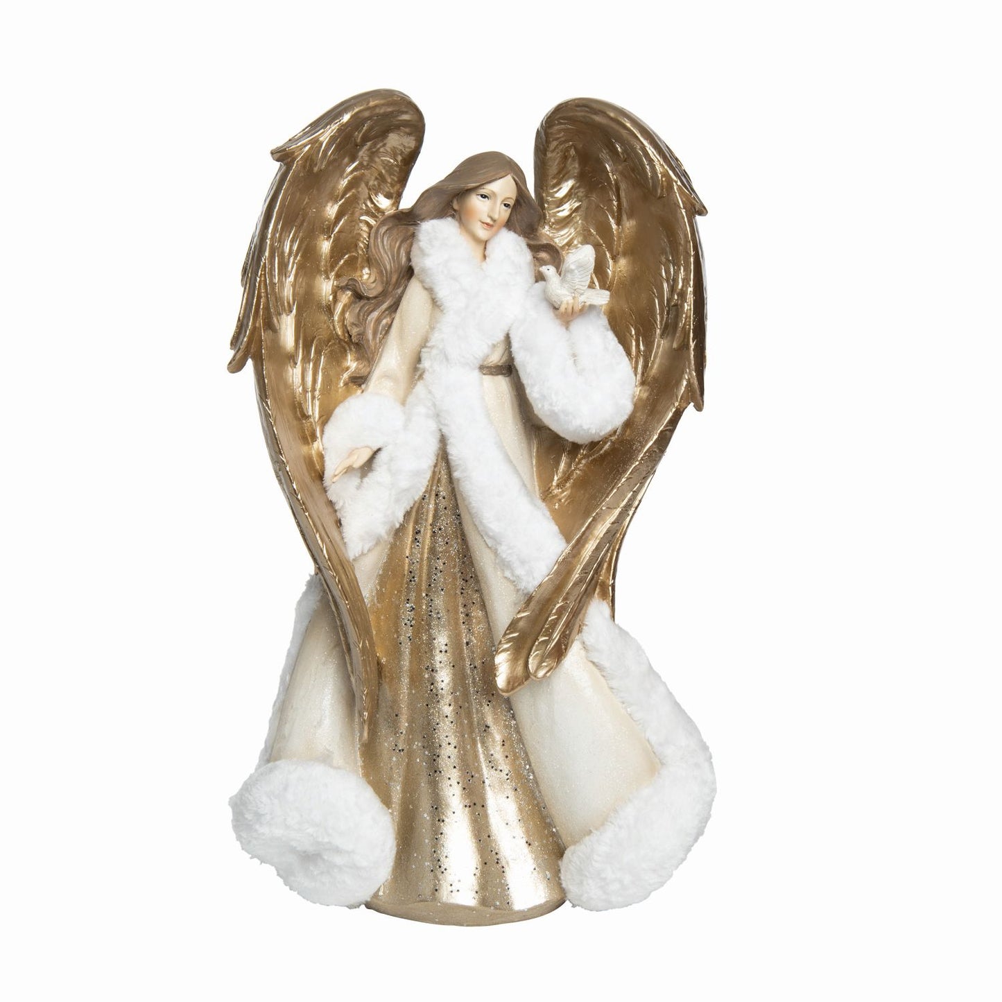 Transpac Resin Gilded Christmas Angel