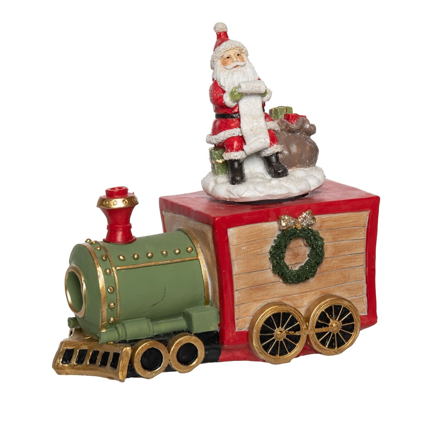 Transpac Resin Christmas Train Music Box