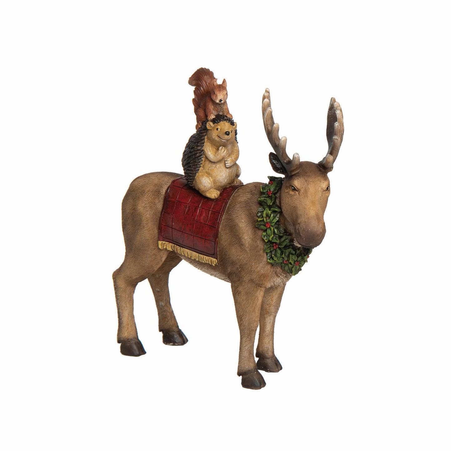 Transpac Large Resin Moose & Critter Figurine