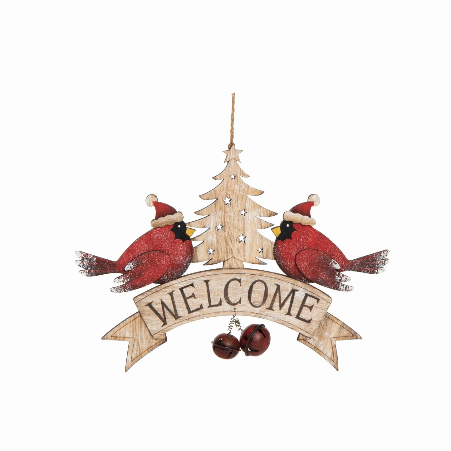 Transpac Plywood Cardinal Welcome Sign