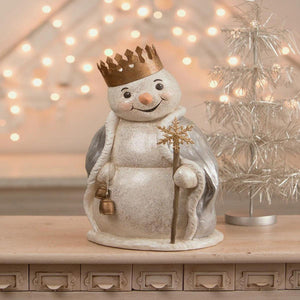 Bethany Lowe Frosted Metallics Snowman by Bethany Lowe