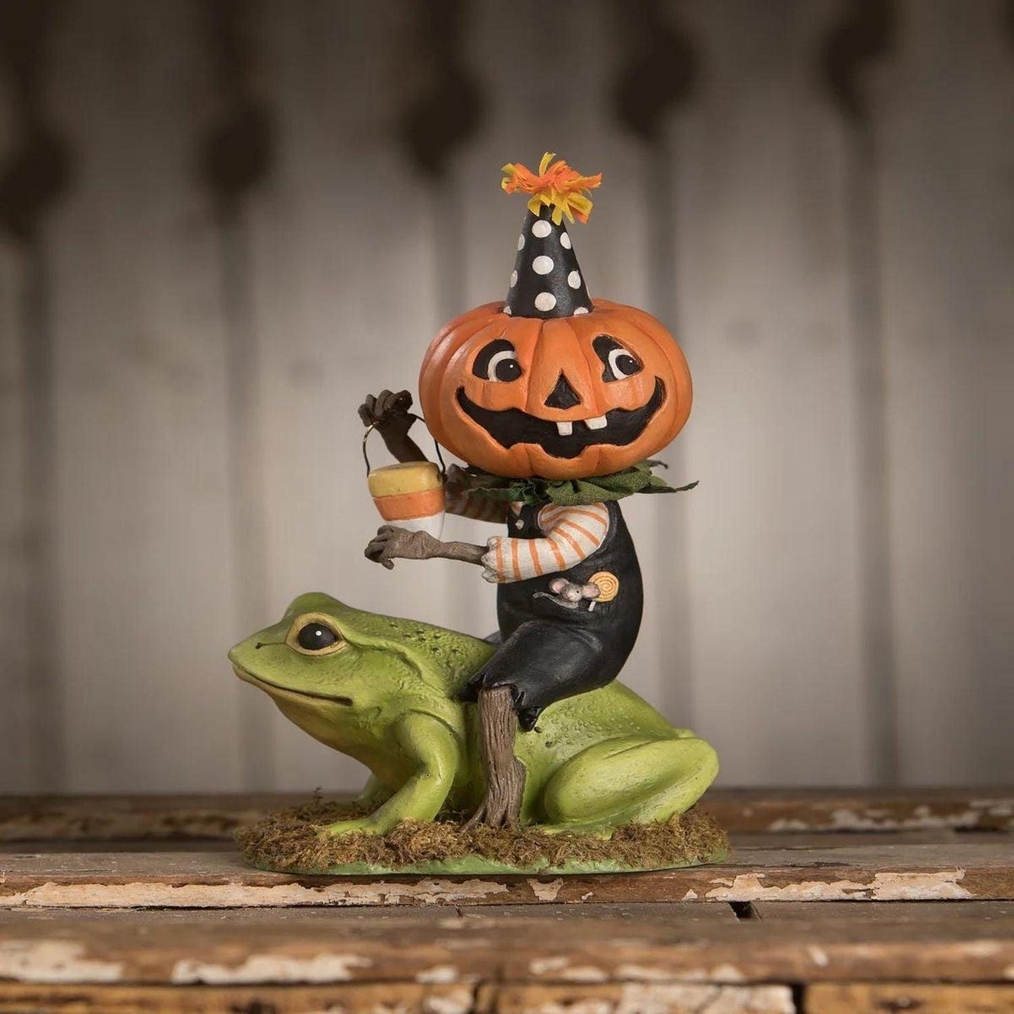 Bethany Lowe Tricky Beau Riding Frog by Bethany Lowe