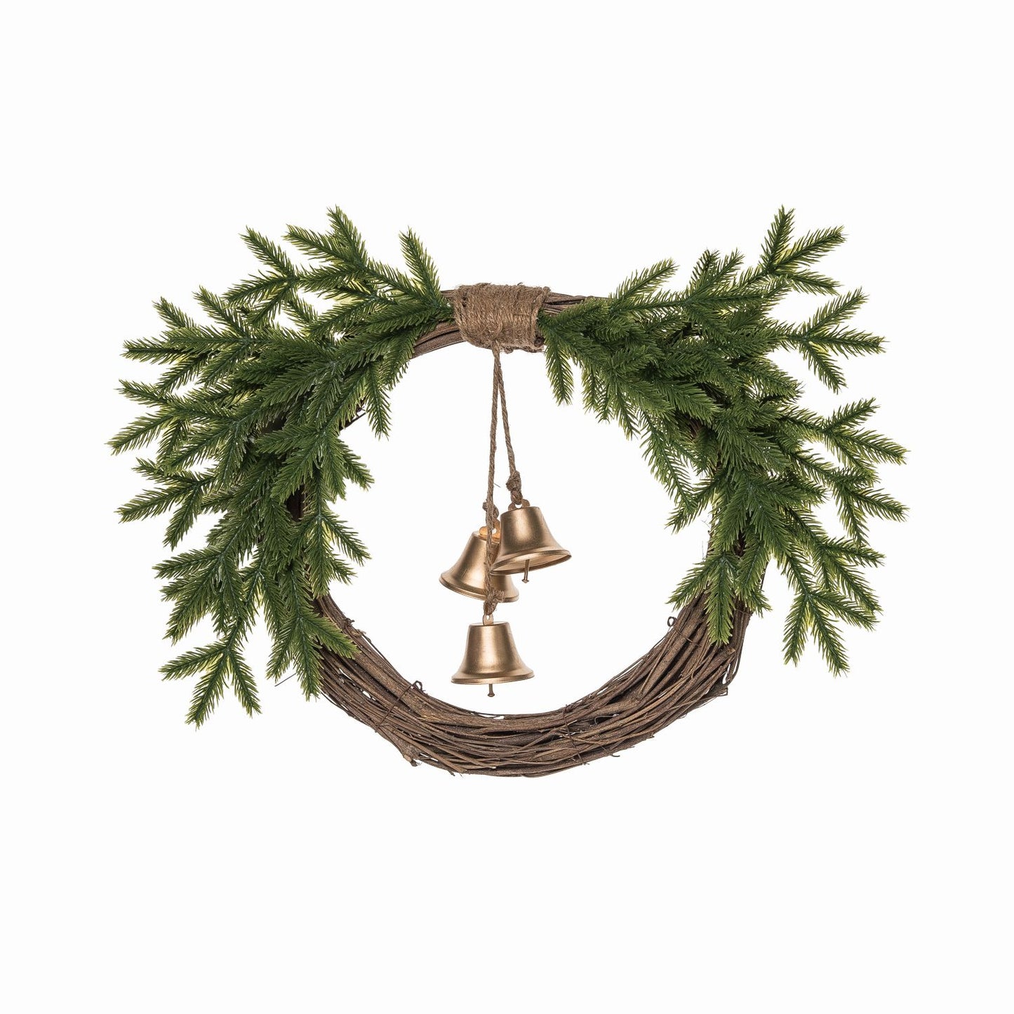 Transpac Greenery Wreath With Bell