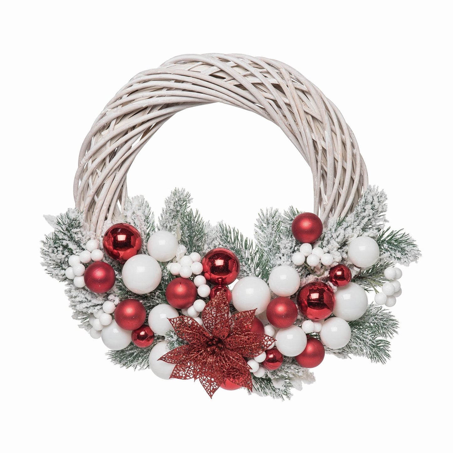 Transpac Joyful Ornaments Christmas Wreath