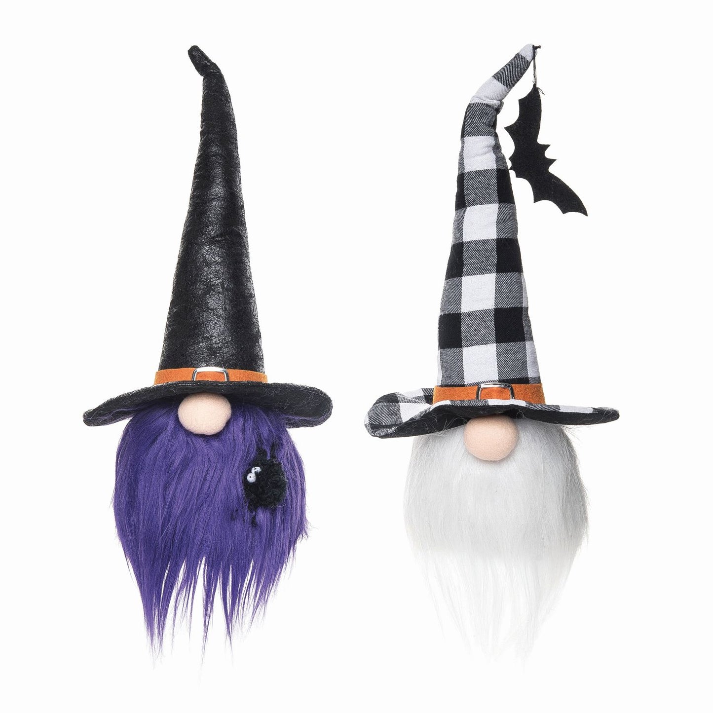 Transpac Plush Witch Hat Gnome, Set Of 2, Assortment