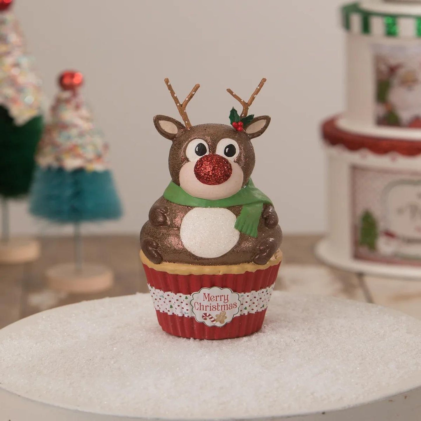 Bethany Lowe Rudolph Cupcake Container