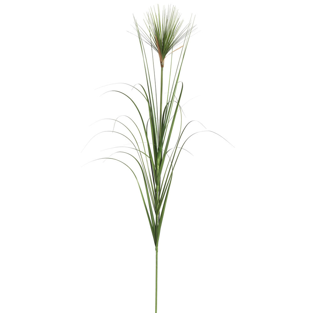 Vickerman 60" Artificial Potted Green Straight Grass and Cattails, PVC
