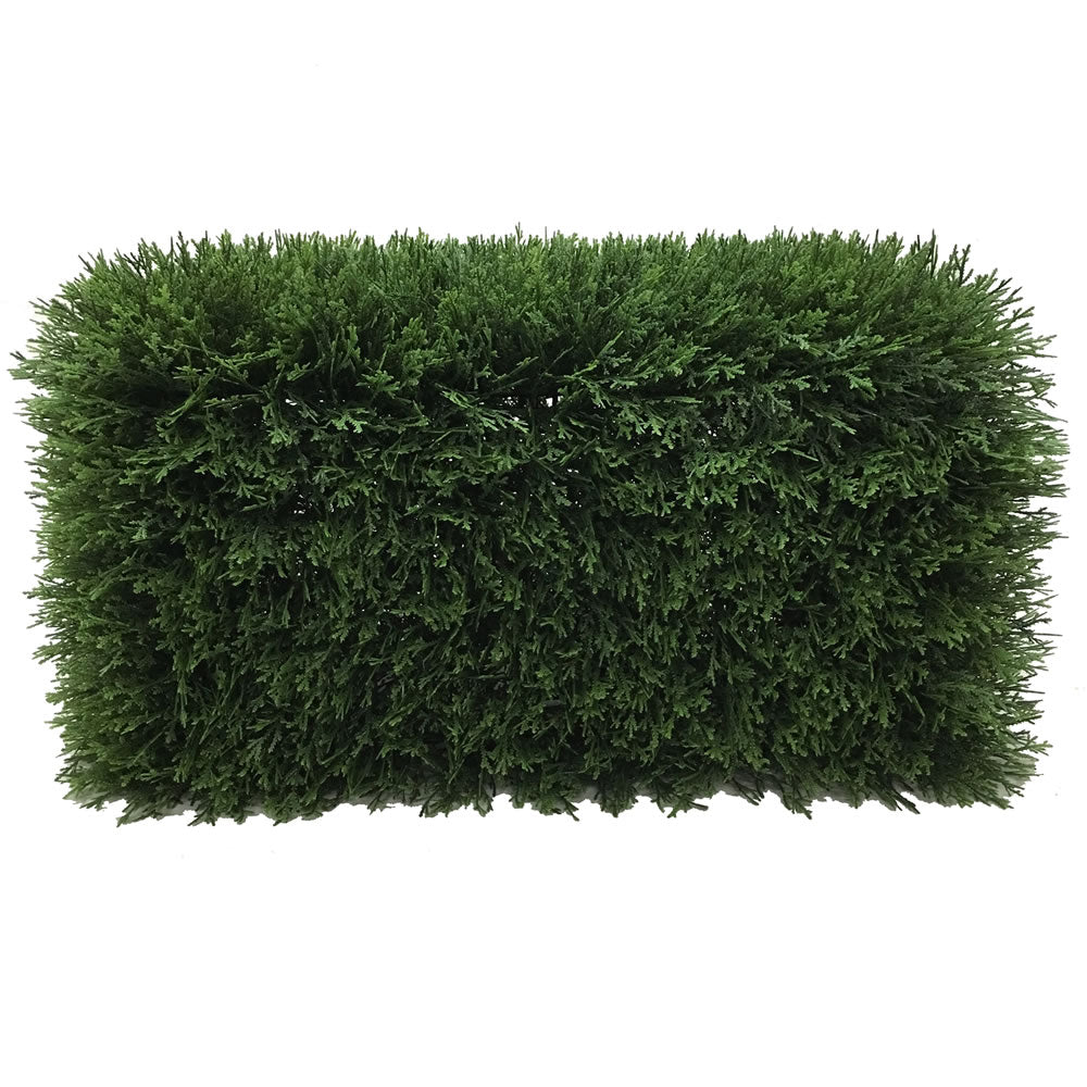 Vickerman Artificial 24" Green Cedar Hedge, Polyethylene