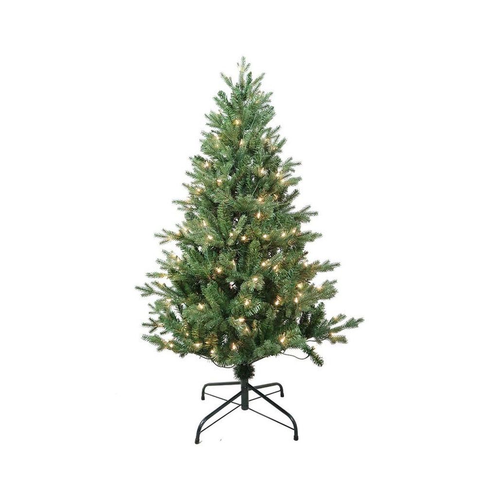 Kurt Adler 4.5' Pre-lit Clear Incandescent Jackson Pine Tree, PVC