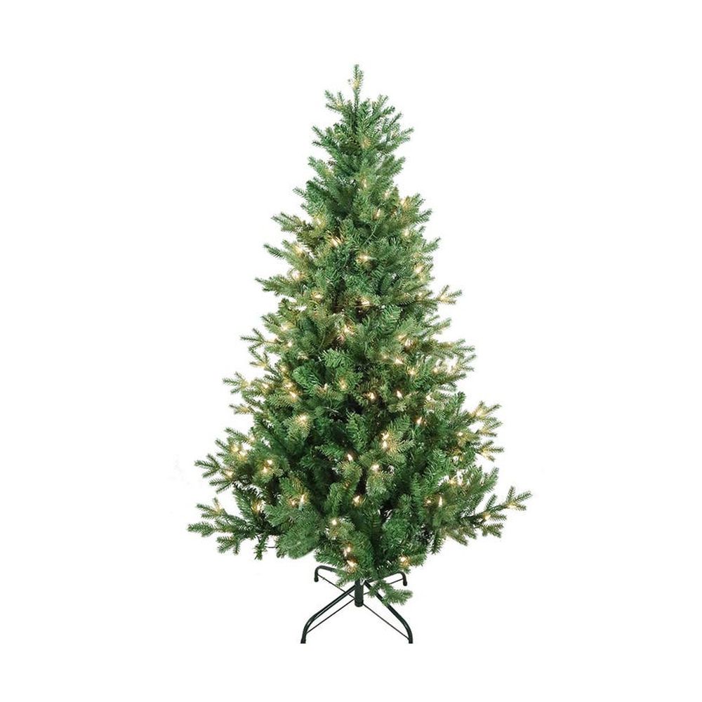 Kurt Adler 5' Pre-lit Clear Incandescent Jackson Pine Tree, PVC