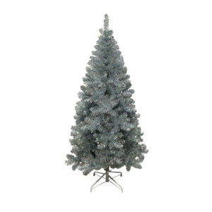 Kurt Adler 6-Foot Silver Point Pine Decorative Tree, Metal