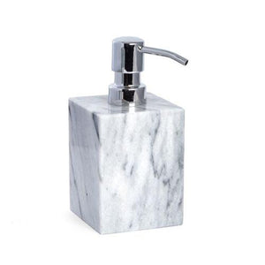 Bey Berk Cloud Gray Marble Bath Soap Dispenser by Bey Berk