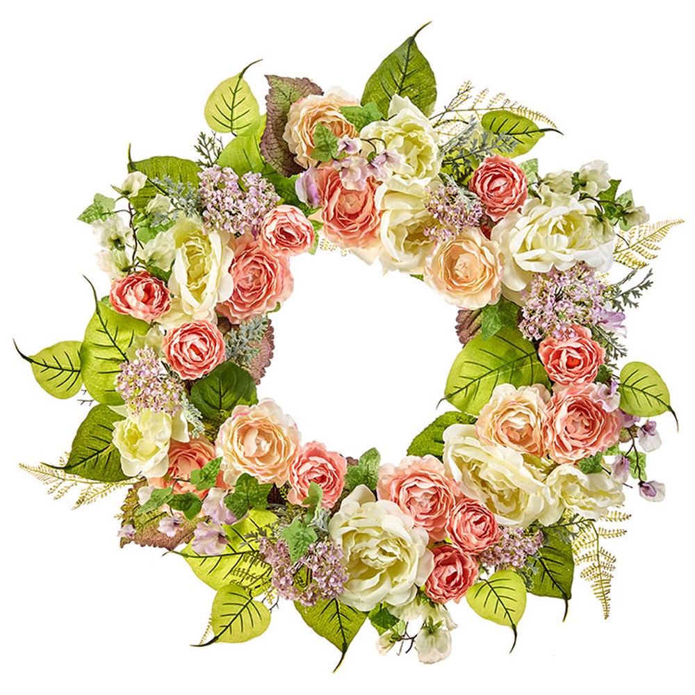 Raz Imports Enchanted Easter 24" Mixed Floral Wreath