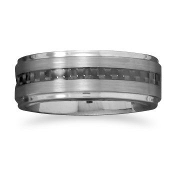 MMA Tungsten Ring with Carbon Fiber Center, Size / 10