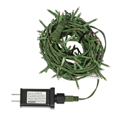 Vickerman 144 Led Cluster Light Set, 24' Christmas Light Set, Green Wire