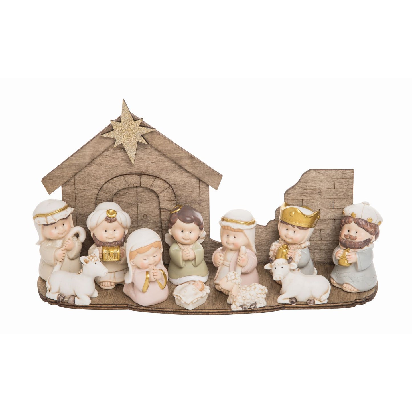 Transpac Resin Nativity Cuties, Set Of 12