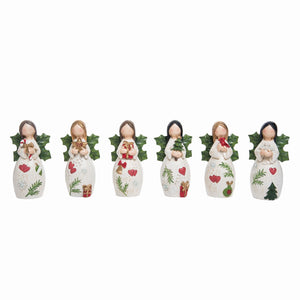 Transpac Resin Blessed Angels, Set Of 6