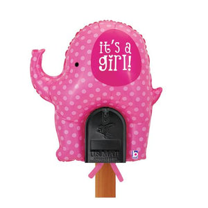 Burton & Burton It's A Girl 31" Elephant Mailbox Balloon
